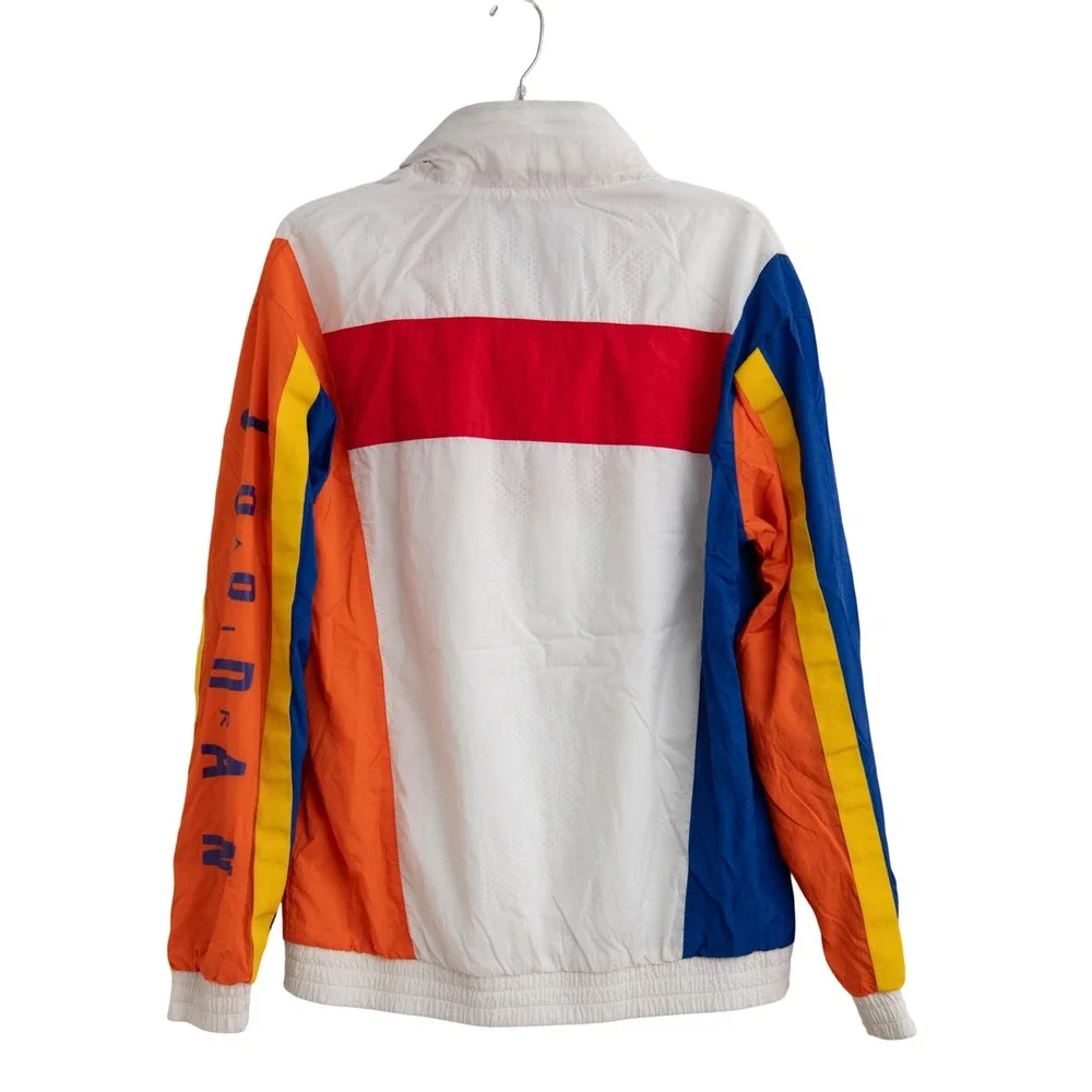 Jordan Jacket Mens M Multi Colorblock Windbreaker Y2K 90s Style Urban Streetwear